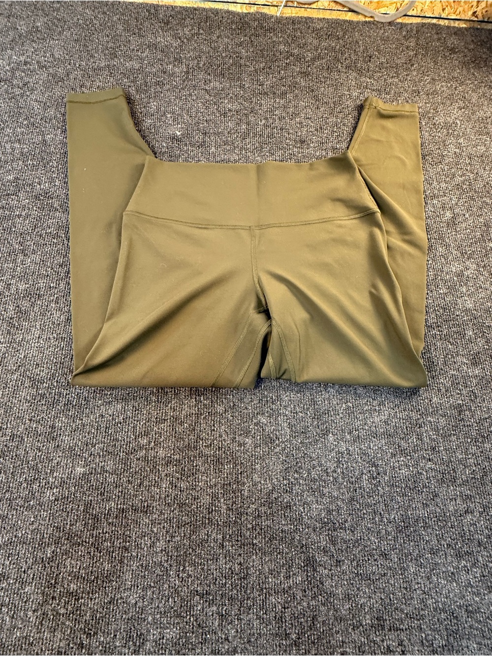 Lululemon Olive High-Waist Aligned Active Leggings 10